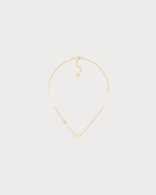 CHRISTIAN DIOR Petit CD Necklace | Dior necklace (gold)