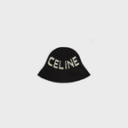 CELINE Beanie in crocheted cotton | 賽琳 冷帽 (黑色)