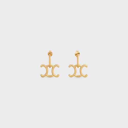 CELINE Triomphe Lock Earrings | 賽琳 耳環 (金色)