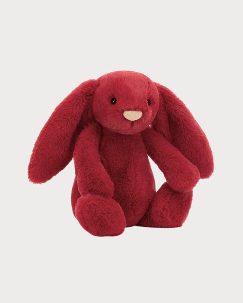 JELLYCAT Bashful Luxe Bunny Scarlett 31CM | 兔仔公仔 (紅色)