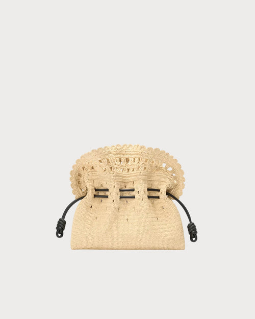 LOEWE Flamenco Raffia Clutch(Medium/Brown)
