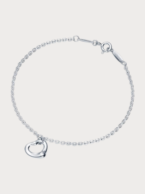 TIFFANY & CO. Elsa Peretti Open Heart Bracelet(Silver)