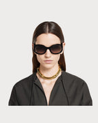 GUCCI Round Frame Sunglasses Acetate(Many)