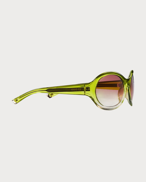 GUCCI Round Frame Sunglasses Acetate(Many)