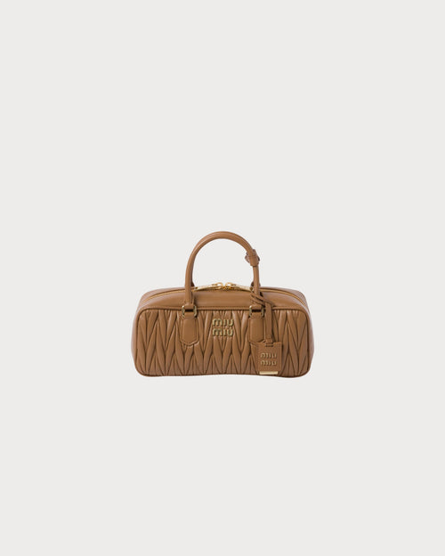 MIU MIU Matelasse Nappa Leather Bag | 繆繆 手袋 (Caramel)