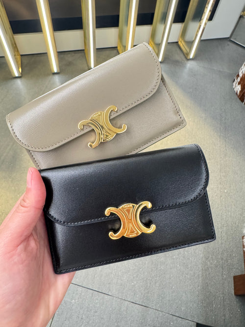 CELINE Long Card Wallet with Flap Triomphe | 賽琳 卡套 (多色)