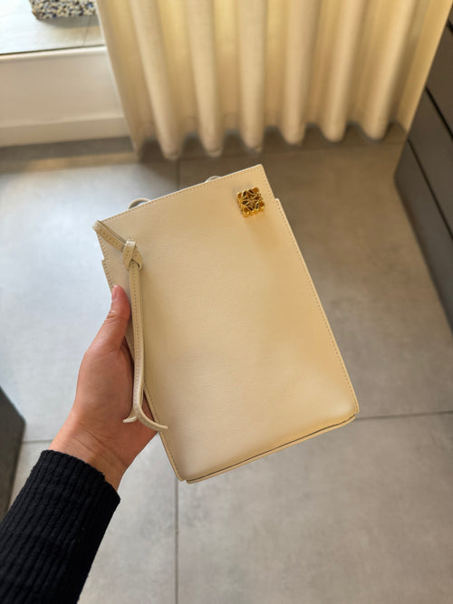 LOEWE Dice Pocket Calfskin Tan | 羅意威 手袋 (白色)