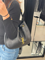 YSL SAINT LAURENT Paris VII Hob Bag | 聖羅蘭 手袋 (黑色)