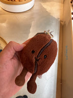 JELLYCAT Amuseables Coffee Bean Bag Charm | 咖啡豆手袋吊飾 (啡色)