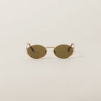 MIU MIU Logo Sunglasses Loden Lenses | Miu Miu Sunglasses (Olive Green Lenses)