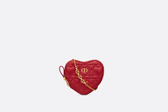 CHRISTIAN DIOR Heart Pouch with Chain | 迪奧 心型手袋 (Red)