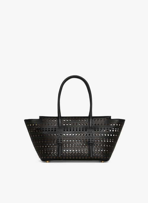 ALAIA Neo Mina 20 Bag In Vienne Calfskin | 手提袋 (黑色) - LondonKelly 英國名牌代購
