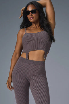 ALO YOGA Denim Knit Garter Tank | 丹寧針織吊帶背心 (多色) - LondonKelly 英國名牌代購