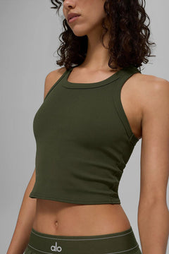 ALO YOGA Goddess Ribbed Go - To Tank | 羅紋經典背心 (多色) - LondonKelly 英國名牌代購