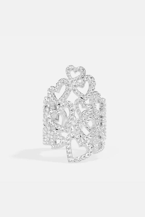 APM MONACO A23864OX Statement Heart Ring | 個性愛心戒指 (銀色) - LondonKelly 英國名牌代購