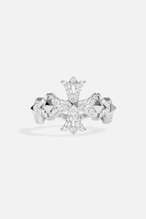 APM MONACO A23981OX Statement Cross Ring | 個性十字戒指 (銀色) - LondonKelly 英國名牌代購