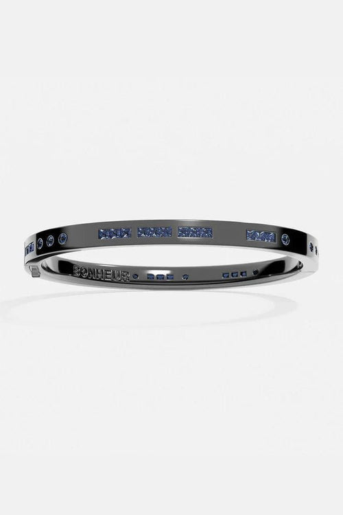 APM MONACO AB4604KBR Blue Bonheur Morse Code Bangle | 藍色摩斯密碼手鐲 (深灰色) - LondonKelly 英國名牌代購