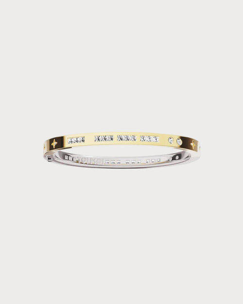 APM MONACO AB4961OXY TOI MOI Morse Code Bangle | 摩斯密碼手鐲 (金銀色) - LondonKelly 英國名牌代購