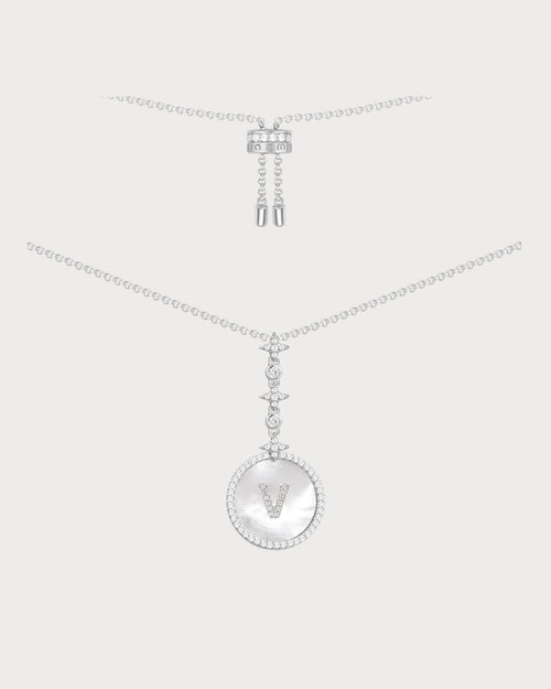 APM MONACO AC5794XNAA Alphabet Eternelle Adjustable Necklace | 可調式頸鏈 (銀色) - LondonKelly 英國名牌代購
