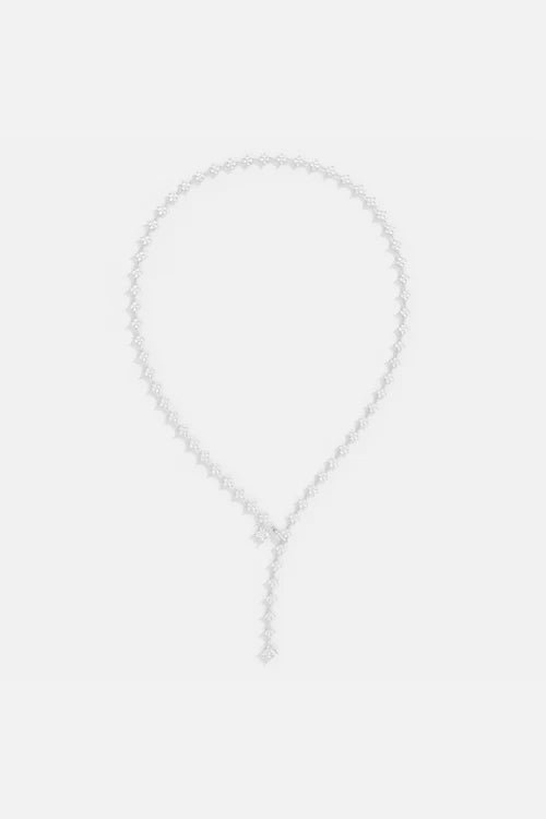 APM MONACO AC7350OX Y - Drop Spark Adjustable Necklace | 垂墜可調式項鍊 (銀色) - LondonKelly 英國名牌代購