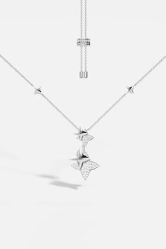 APM MONACO AC7666OX Double Meteorites Silver Adjustable Necklace | 雙重可調式頸鏈 (多色) - LondonKelly 英國名牌代購