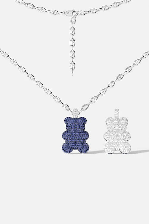 APM MONACO AC8268XKB XL Baba Yummy Bear Adjustable Necklace | 可調式項鍊 (銀色) - LondonKelly 英國名牌代購