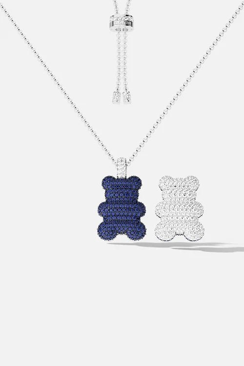 APM MONACO AC8269XKB Baba Yummy Bear Adjustable Necklace | 可調式項鍊 (銀色) - LondonKelly 英國名牌代購