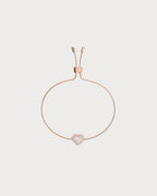 APM MONACO PB4380XNAC Pink Nacre Heart Adjustable Bracelet | 粉色珍珠母愛心可調手鏈 (玫瑰金) - LondonKelly 英國名牌代購