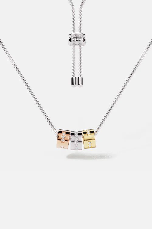 APM MONACO TC6350XTRH Morse Code Adjustable Necklace | 摩斯密碼可調式頸鏈 (銀色) - LondonKelly 英國名牌代購