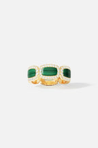 APM MONACO Y22801XMAL Malachite Ring | 孔雀石戒指 (金色) - LondonKelly 英國名牌代購
