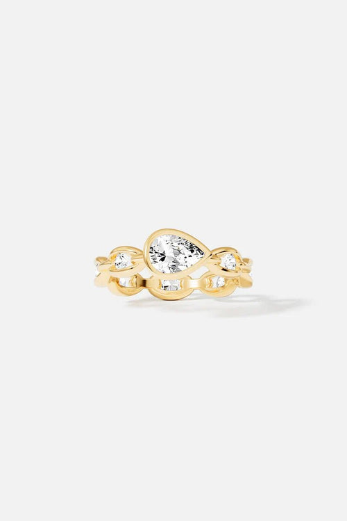 APM MONACO Y23482OX Eclat Chain Ring | 閃耀鍊條戒指 (金色) - LondonKelly 英國名牌代購