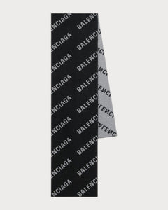BALENCIAGA (W) Allover Logo Scarf(2 Colors) - LONDONKELLY 英國名牌代購