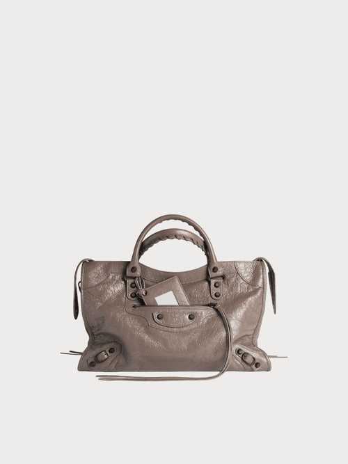 BALENCIAGA Women's Le City Bag in Black Lambskin(Medium/3 Colors) - LONDONKELLY 英國名牌代購