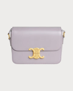 CELINE Triomphe Bag Shiny Calfskin Black Shiny Calfskin(Teen/Many) - LONDONKELLY 英國名牌代購