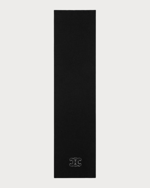 CELINE Triomphe Scarf wool(Black) - LONDONKELLY 英國名牌代購