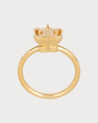 CELINE Triomphe Solitaire Sparkle Ring Strass & Brass with Gold Finish(3 Colors) - LONDONKELLY 英國名牌代購