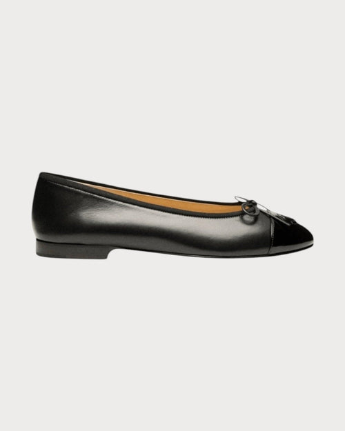 CHANEL G02819 Ballerina Flat Lambskin & Beige Black | 香奈兒 平底鞋 (多色) - LONDONKELLY 英國名牌代購