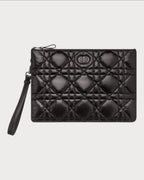 CHRISTIAN DIOR Large Dior Caro Daily Pouch | 迪奧 大碼日常小手袋 (黑色) - LONDONKELLY