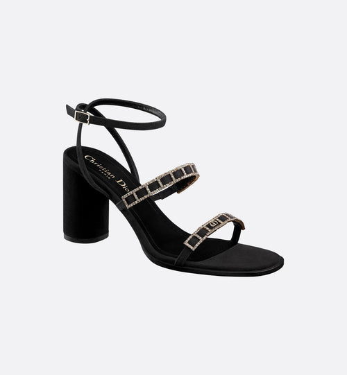 CHRISTIAN DIOR Women's Diorissime Heeled Sandal | 迪奧 高跟涼鞋 (黑色) - LondonKelly 英國名牌代購