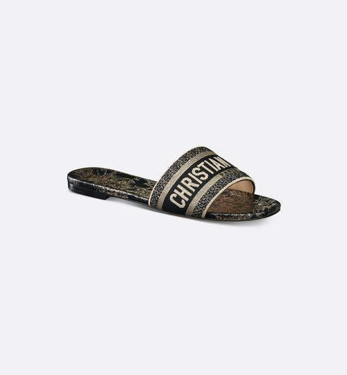 CHRISTIAN DIOR Women's Dway Slide | 迪奧 涼鞋 (黑色) - LondonKelly 英國名牌代購