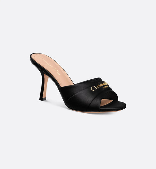 CHRISTIAN DIOR Women's My Dior Heeled Slide | 迪奧 高跟涼鞋 (黑色) - LondonKelly 英國名牌代購