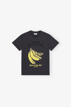 GANNI Black Banana Graphic T-shirt | 短袖香蕉上衣 (黑色) - LondonKelly 英國名牌代購