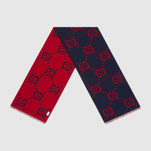 GUCCI GG Jacquard Wool Silk Scarf | 古馳 頸巾 (多色) - LondonKelly 英國名牌代購