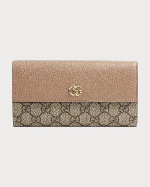 GUCCI GG Marmont Continental Wallet | 古馳 長銀包 (Beige)
