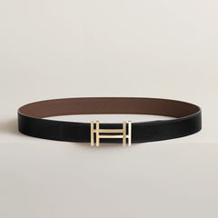 HERMES Men's H Au Carre Belt Buckle & Reversible Leather Strap | 愛馬仕 男仕雙面皮帶 (32MM/ 多色)