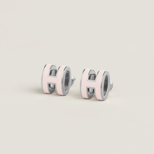 HERMES Silver Mini Pop H Earrings | 愛馬仕 耳環 (迷你/多色) - LondonKelly 英國名牌代購