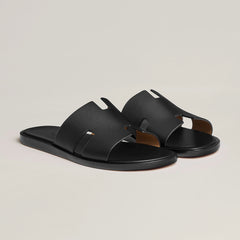 HERMES Men's Calfskin Izmir Sandal | 愛馬仕 男仕拖鞋 (Black)
