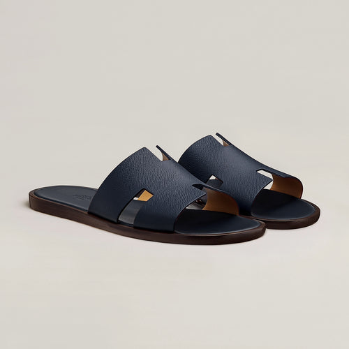 HERMES Men's Calfskin Izmir Sandal | 愛馬仕 男仕拖鞋 (Marine)