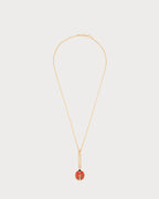 LOEWE Dangling Ladybug Necklace in Sterling Silver Enamel and Crystals | 羅意威 頸鏈 (金色) - LondonKelly 英國名牌代購