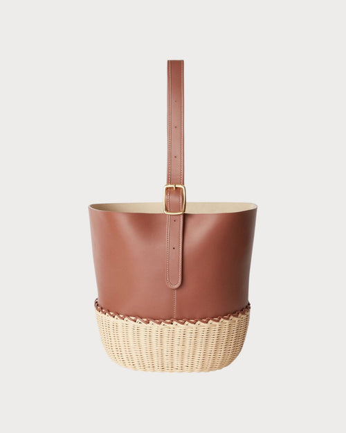 LORO PIANA Cedar Bucket Bag | 諾悠翩雅 草編水桶袋 (啡色) - LONDONKELLY 英國名牌代購